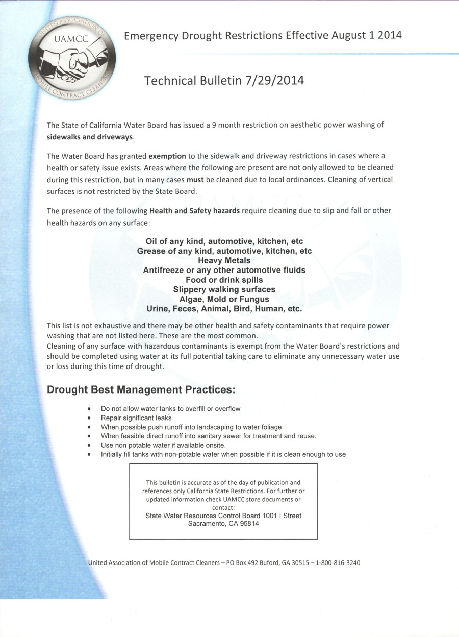 CA Drought Info Soft Wash Roof Cleaning Sacramento Pressure Washing